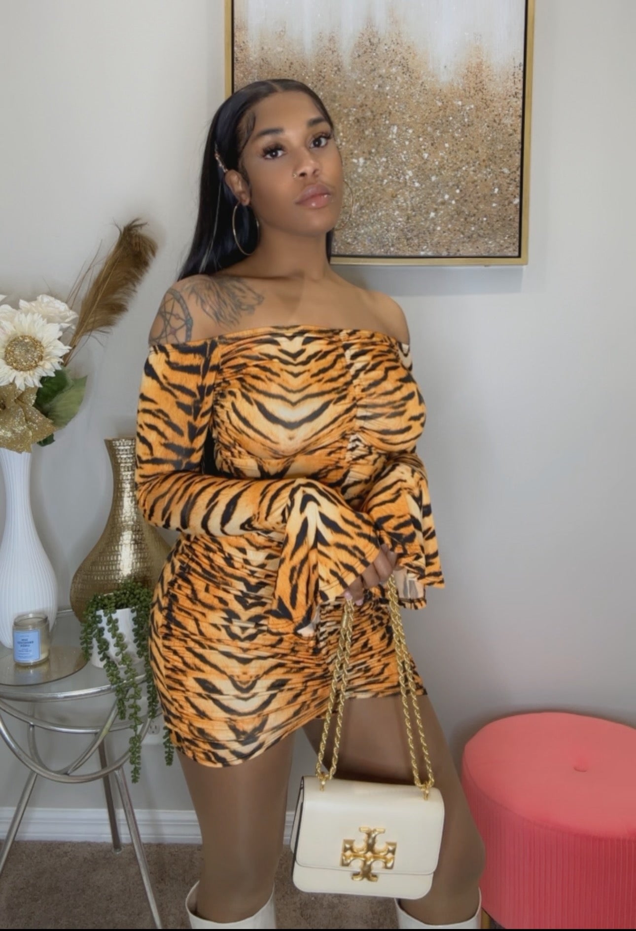 Tiger Print Dress